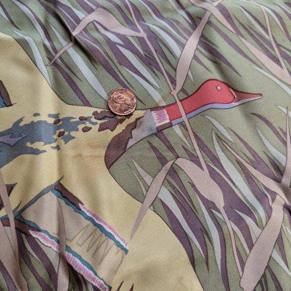 Vintage Hermes Cols Verts Blue Pastel 90 cm Silk Scarf Rare - Picture 8 of 16